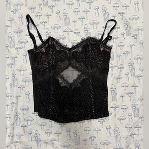 Victoria's Secret Black and Cream Lingerie